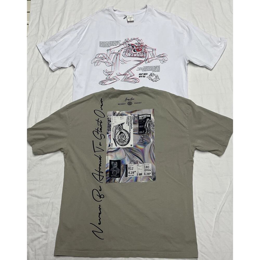 Tazmanian Devil Mens T Shirt size XL Machinist one nine 87  Tazmaian Print